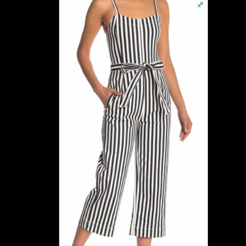 NEWish Rachel Rachel Roy Striped Wide Leg Jumpsuit